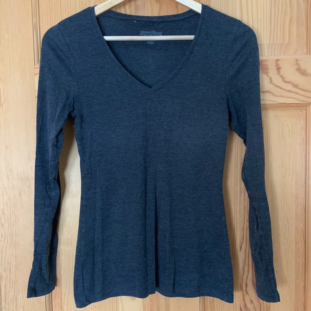 Black V-Neck Tee